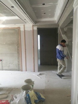 孝感董湖社区油漆收尾